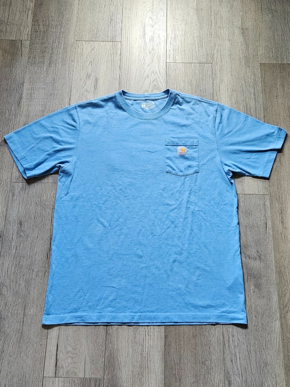 Carhartt Mens XL Tall Blue Pocket Tee Shirt Hunting Dog Ducks Graphic Est 1889 X - Picture 2 of 7